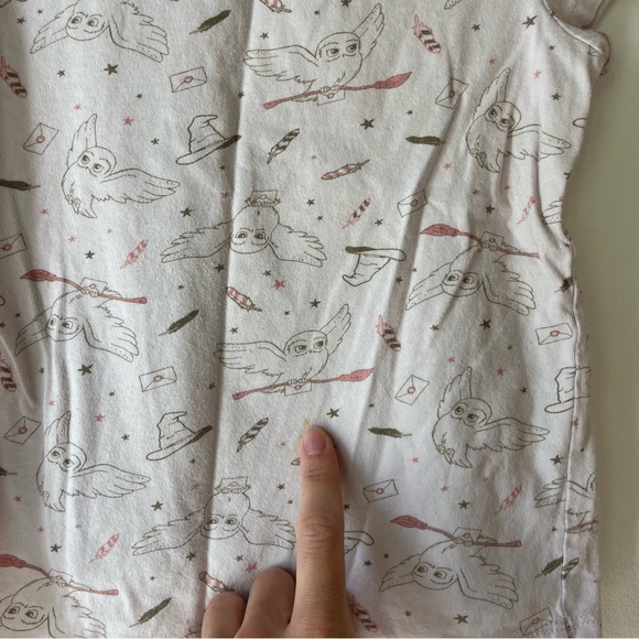 🌼 5/$25 Harry Potter Girls Tee | Size 5-6Y | Hedwig Owl Print T-Shirt Cotton - Picture 12 of 12